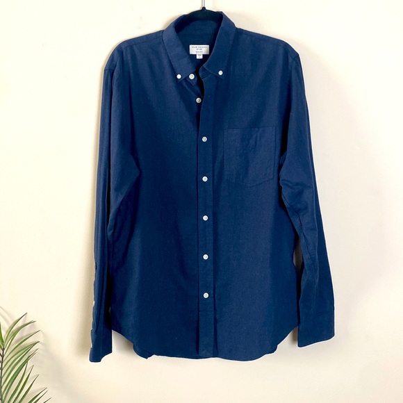 Club Monaco Other - Club Monaco Slim Fit Button Down Shirt Navy Blue Size Large